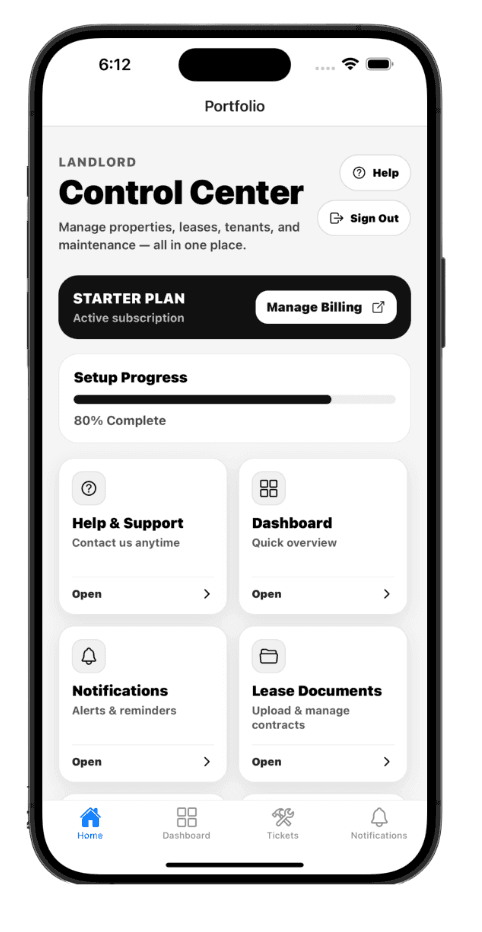 Integrate Property mobile application